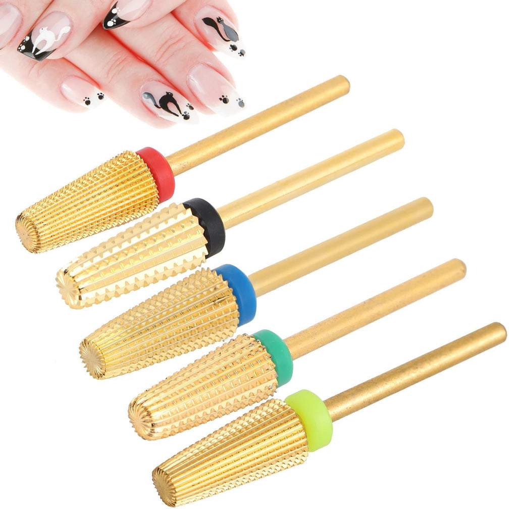 Nail Drill Bits 5 in 1 Nail Polishing Grinding Sanding Heads Nail Polisher Accessory Nail Polisher Accessory Nail Polishing Head - Paola Center