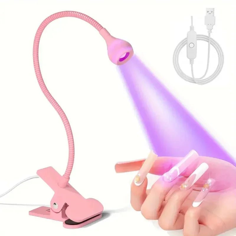 Nail Dryer Light UV Nail lamp 395nm Wavelength Clip - on Desk Mini USB For Gel Nails ongle Manicure Salon Tools - Paola Center