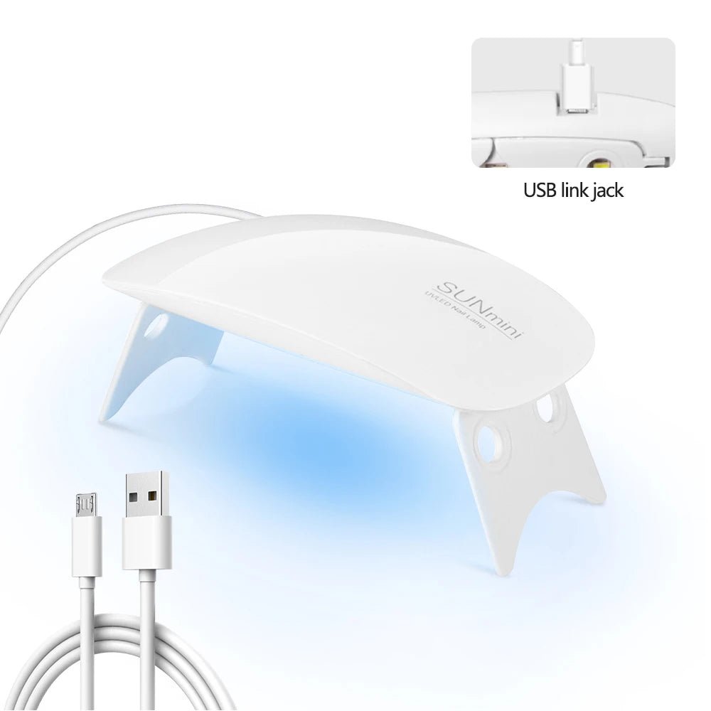 Nail Lamp Foldable 6w Uv Led Lamp For Nails Machine Uv Leds Gel Quick drying Dryer Lamp Manicure Tool Professional Equipme - Paola Center