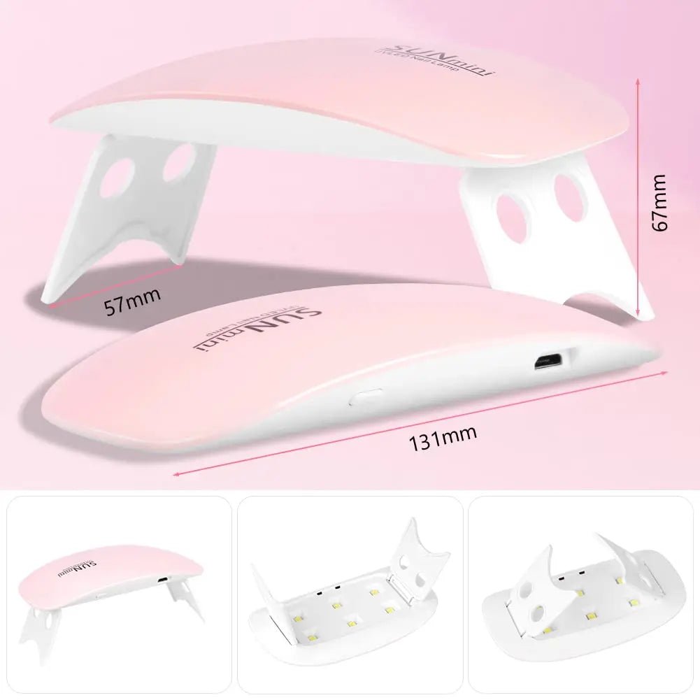 Nail Lamp Foldable 6w Uv Led Lamp For Nails Machine Uv Leds Gel Quick drying Dryer Lamp Manicure Tool Professional Equipme - Paola Center