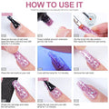 Poly Nail Gel Full Set With 6W LED Lamp Nail Set For Beginner Nail Tips Art 3D Design Decoration Extension Manicure Tools Kit - Paola Center