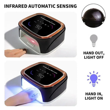 Paola Center fast drying Nail UV LED Light with infrared automatic sensing and digital timer display