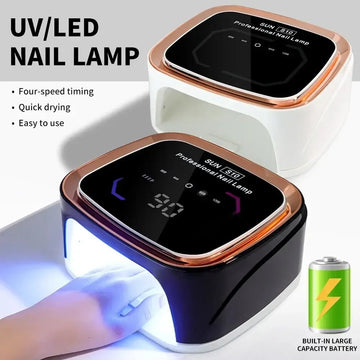 Professional Rechargeable Nail UV LED Lamp Dryer HD Display Smart Wireless Nail Drying Lamp for Fast Dry Curing All Polish Gel - Paola Center