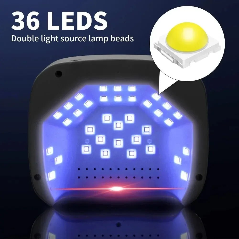 Professional Rechargeable Nail UV LED Lamp Dryer HD Display Smart Wireless Nail Drying Lamp for Fast Dry Curing All Polish Gel - Paola Center