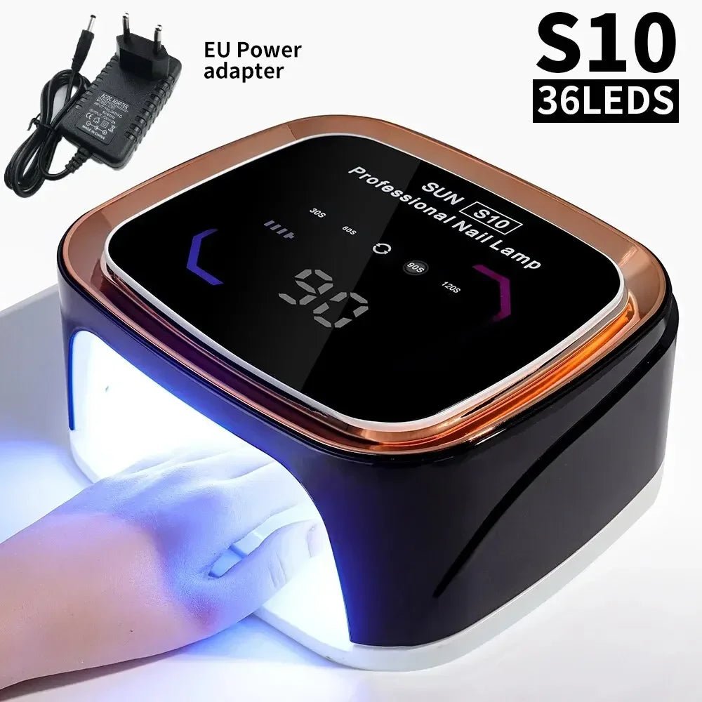 Professional Rechargeable Nail UV LED Lamp Dryer HD Display Smart Wireless Nail Drying Lamp for Fast Dry Curing All Polish Gel - Paola Center