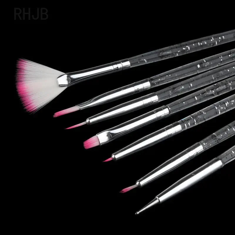 Paola Center flat liner nail pen for home salon with multiple brush tips for detailed nail art