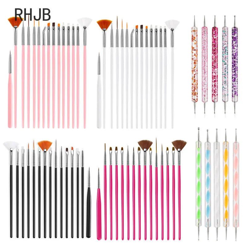 RHJB New Nails Things Brushes for Manicure Set Nails Art Accessories Tools Kits Nail Supplies for Professionals Manicure Set - Paola Center