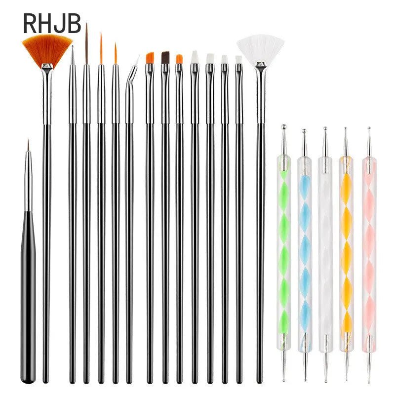 RHJB New Nails Things Brushes for Manicure Set Nails Art Accessories Tools Kits Nail Supplies for Professionals Manicure Set - Paola Center