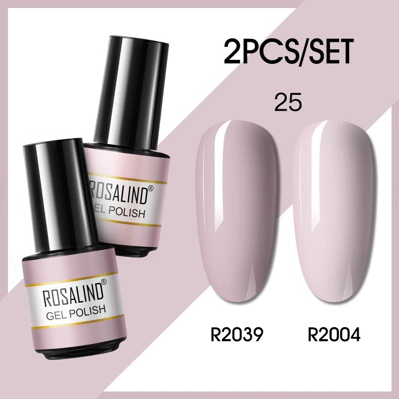ROSALIND New Gel Nail Polish Set Hybrid Gel Varnishes Nail Kit For Manicure Design Nail Art Semi Permanent Nail Gel Polish Set - Paola Center