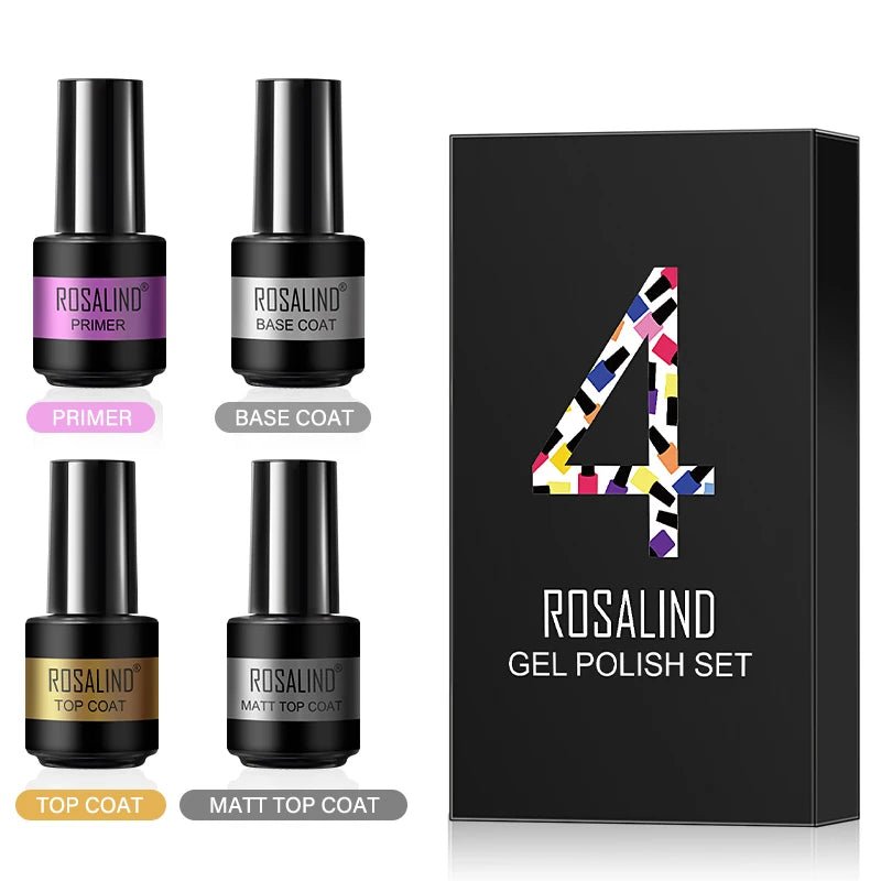 ROSALIND New Gel Nail Polish Set Hybrid Gel Varnishes Nail Kit For Manicure Design Nail Art Semi Permanent Nail Gel Polish Set - Paola Center