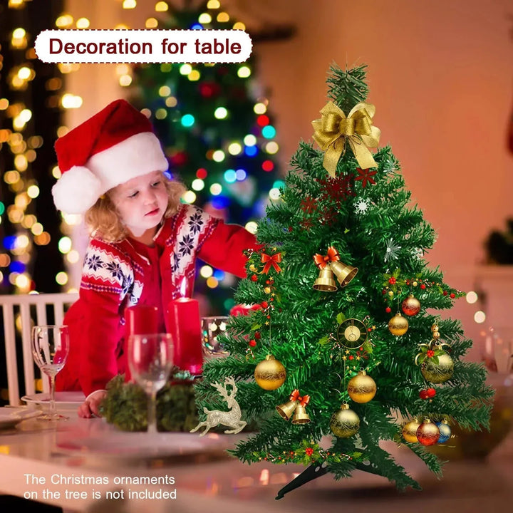 Small Artificial Christmas Tree for Home Office Desktop Xmas Party Decoration 0.6m High pequeño árbol de navidad 2024 - Verschic Paris