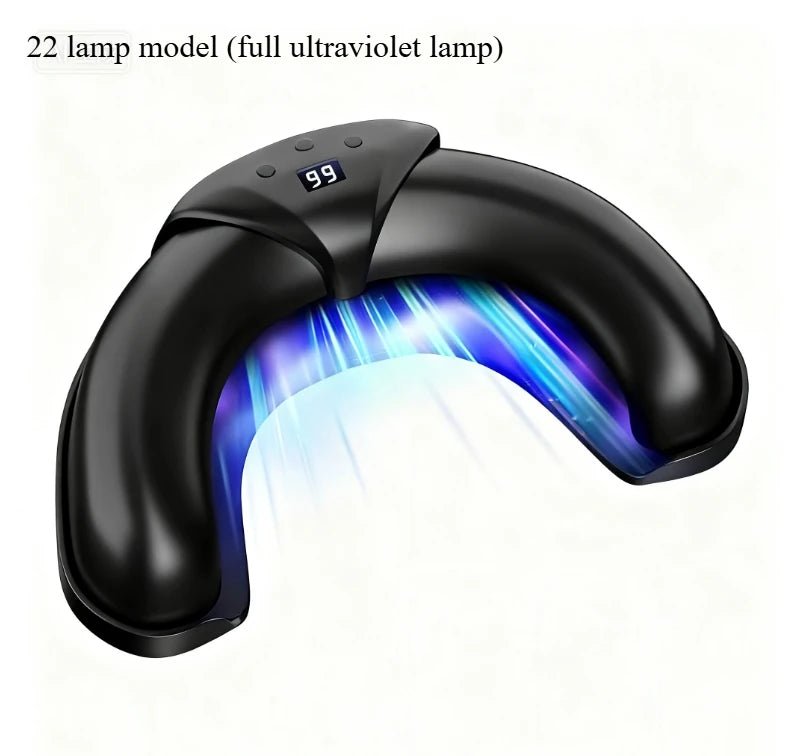 Smart Quick - Dry Crescent Nail Lamp: Anti - Darkening Dual Light, Sensor - Enabled U - Shape Design for Gel Nails - Paola Center