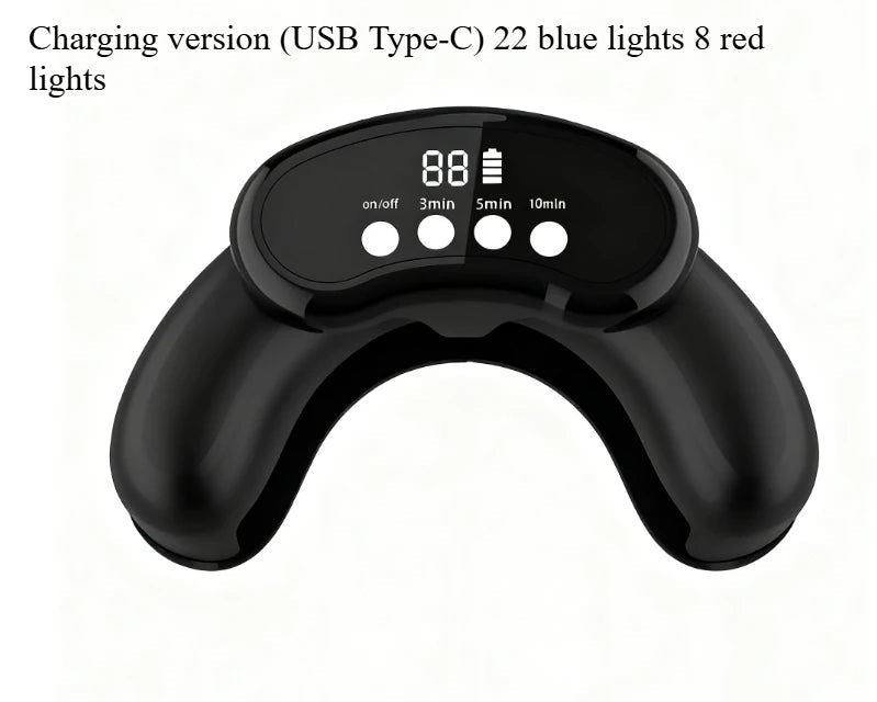 Smart Quick - Dry Crescent Nail Lamp: Anti - Darkening Dual Light, Sensor - Enabled U - Shape Design for Gel Nails - Paola Center