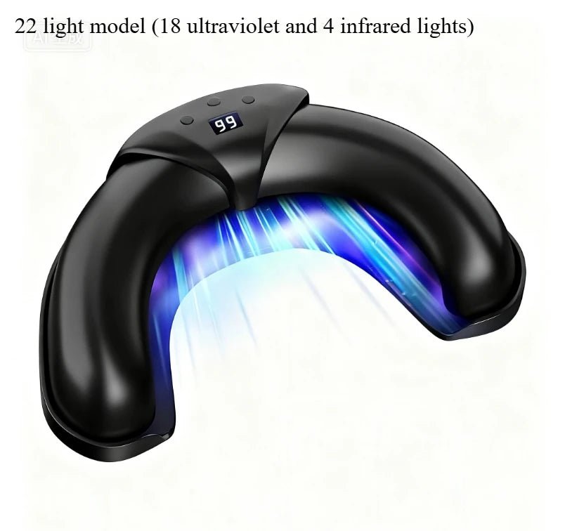 Smart Quick - Dry Crescent Nail Lamp: Anti - Darkening Dual Light, Sensor - Enabled U - Shape Design for Gel Nails - Paola Center