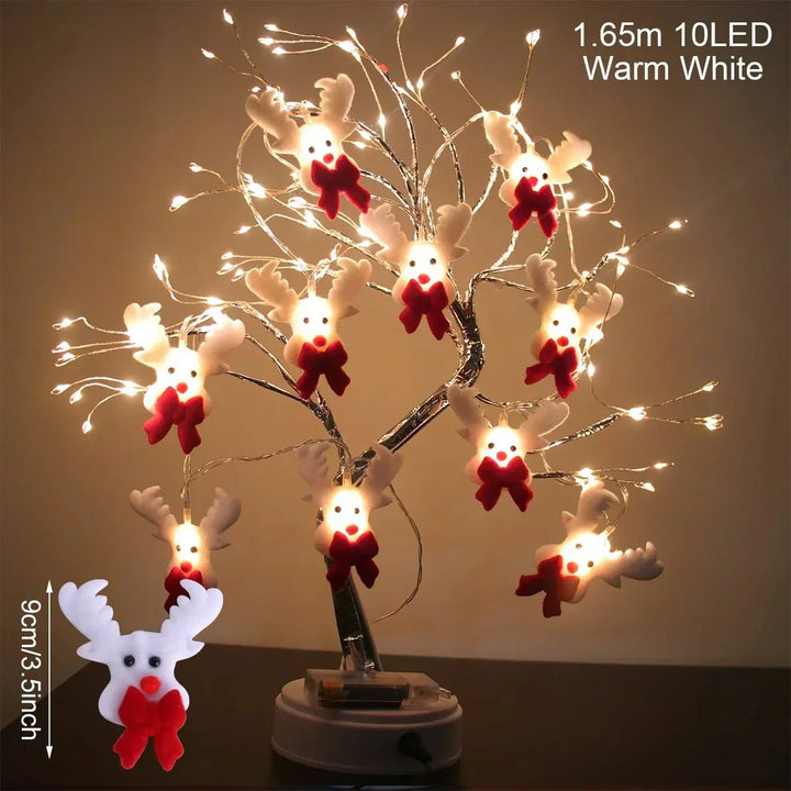 Snowman Christmas LED Garland String Light Merry Christmas Decorations For Home 2024 Cristmas Tree Ornament Xmas Navidad Gifts - Verschic Paris