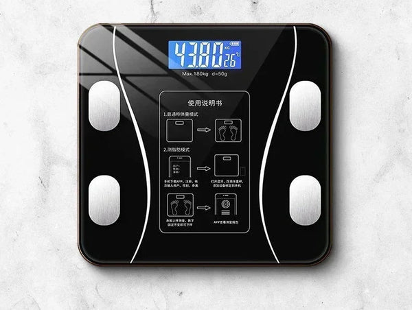 Special electronic scale for body management and fat loss, smart mode, Bluetooth body fat scale, home weight scale, ultra - precis - Verschic Paris