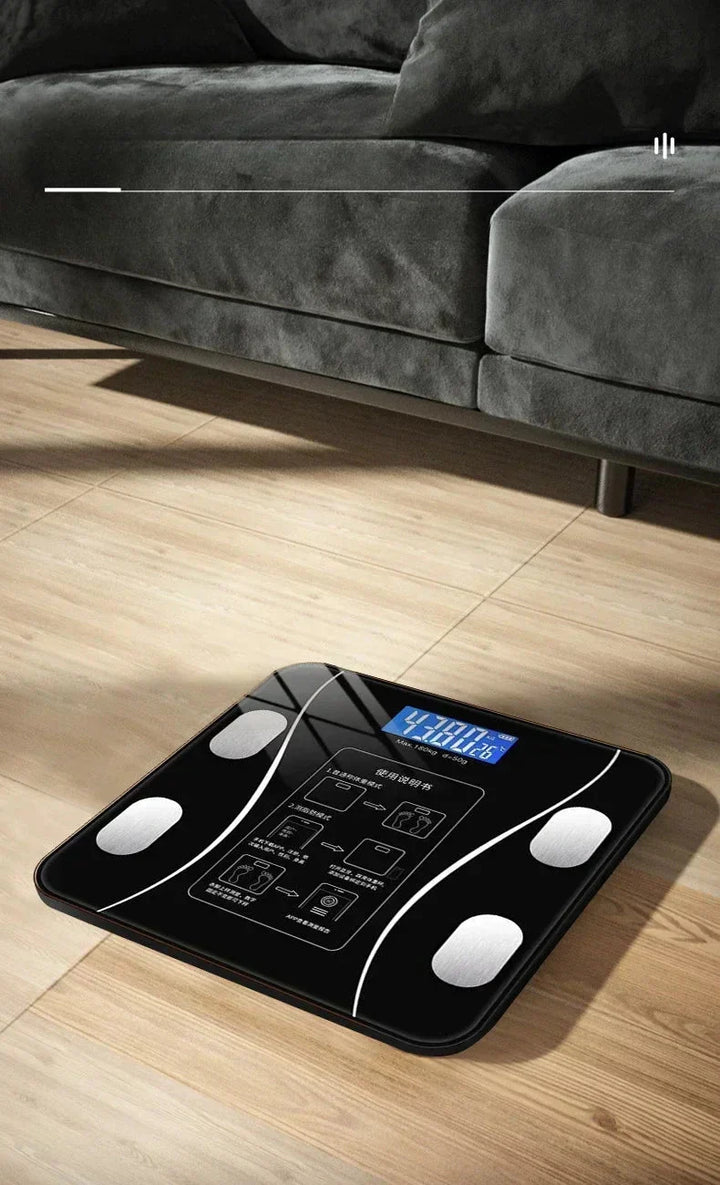 Special electronic scale for body management and fat loss, smart mode, Bluetooth body fat scale, home weight scale, ultra - precis - Verschic Paris