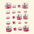 Summer Beach Toe False Nail Press on Nails 24 Pcs Fake Nails Set Shell Design Decorated Toe Nails Acrylic Stick on Toe Nail - Paola Center