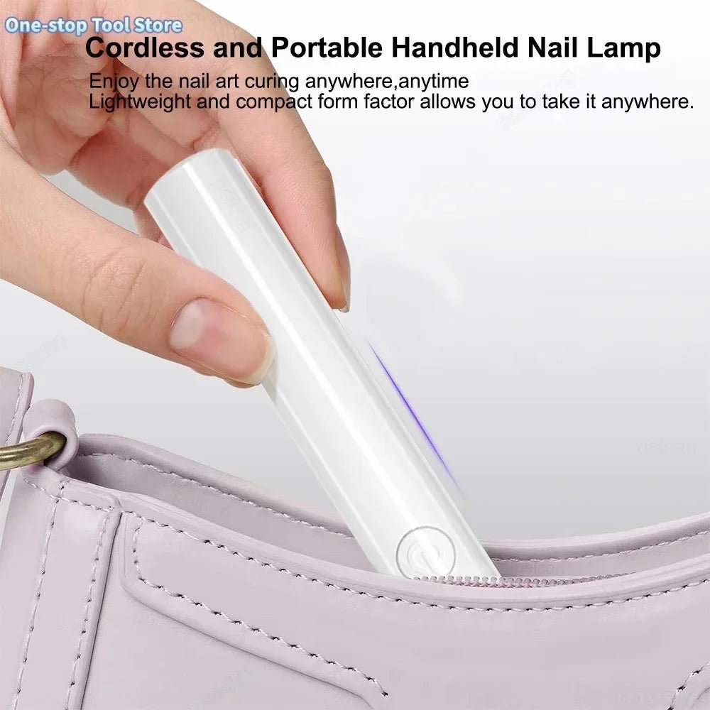 UV LED Nail Lamp Mini Portable Nail Dryer Stand Lamp UV Nails Drying Lamp for Manicure Professional Ultraviolet Nail UV Light - Paola Center