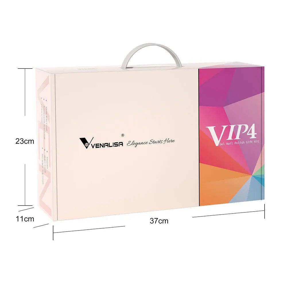 Paola Center long-lasting nail polish set VIP4 kit in a rectangular carrying case with handle