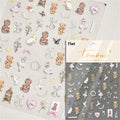 White Halo Dyeing Cat Face Cup Black Orange Toy Umbrella Love Heart Kitty Cake Embossed Relief Nail Art Stickers Manicure Decals - Paola Center